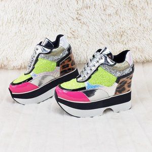 Cape Robbin Multicolor Platform Sneakers